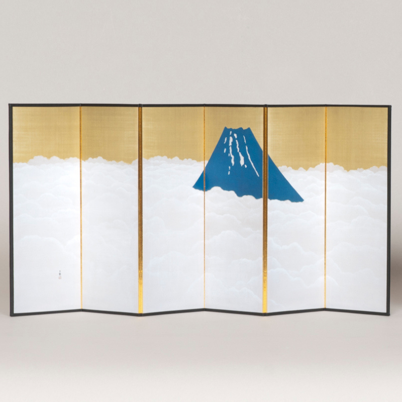 縮小屏風〈雲中富士図屏風〉横山大観京都便利堂オンラインショップ