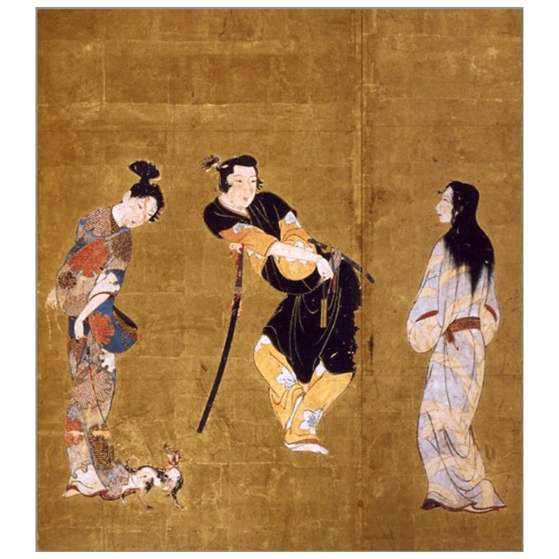 訳あり！】 色紙〈国宝 彦根屏風(部分)〉京都便利堂オンラインショップ