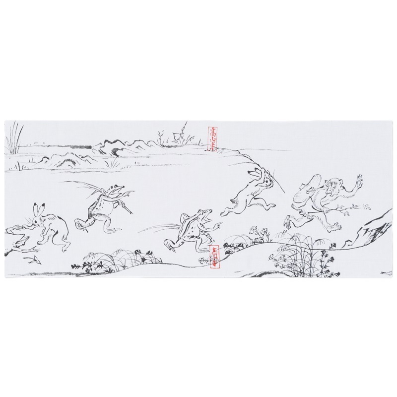 手ぬぐい〈国宝 鳥獣人物戯画〉猿追い京都便利堂オンラインショップ
