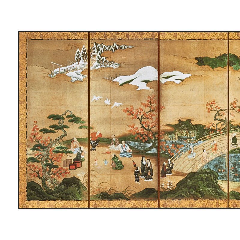 縮小屏風〈国宝 観楓図〉狩野秀頼京都便利堂オンラインショップ