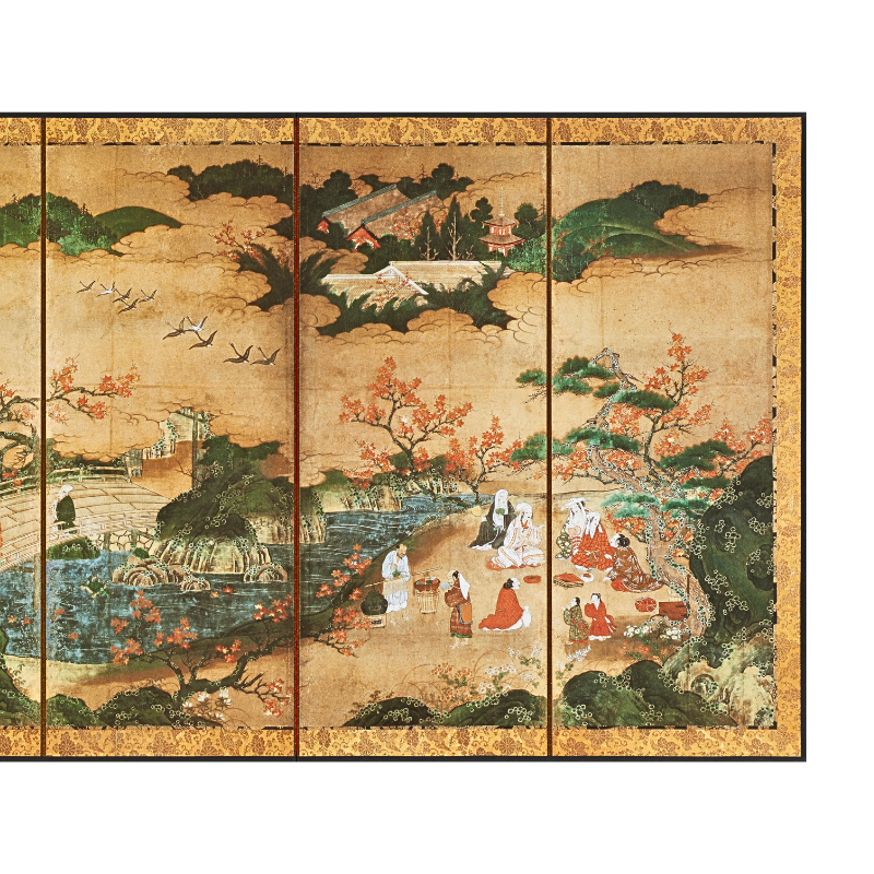 縮小屏風〈国宝 観楓図〉狩野秀頼京都便利堂オンラインショップ