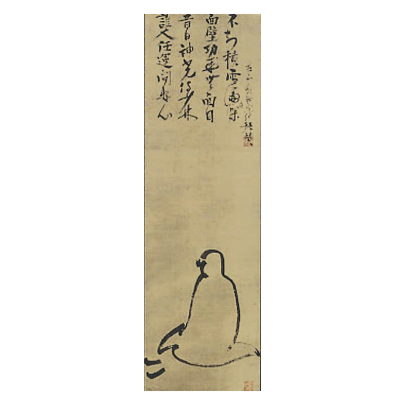 掛軸〈達磨図〉一休和尚賛・墨渓筆京都便利堂オンラインショップ