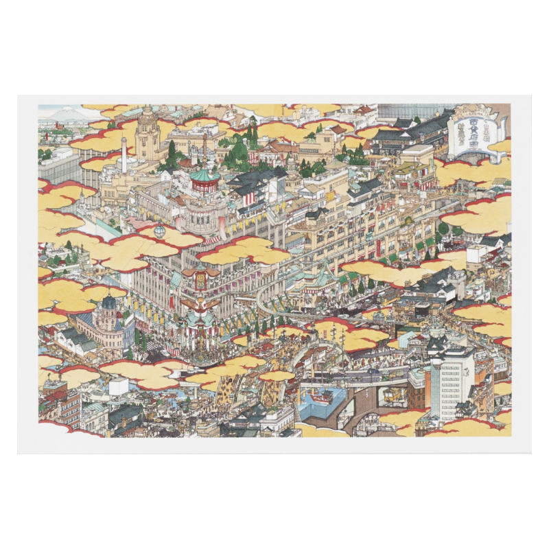 山本達郎、【航路】、希少な額装用画集画、新品高級額 額装付、状態良好 山本達郎、【旋律】、希少な大判額装用画集より、美品、日本人画家、新品