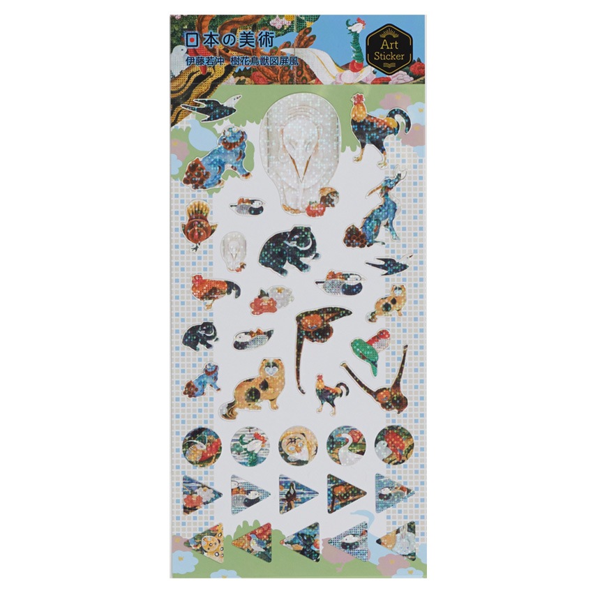 アートシール 〈樹花鳥獣図屏風〉 伊藤若冲京都便利堂オンラインショップ