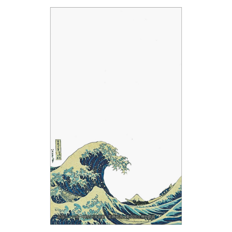 名刺〈冨嶽三十六景 神奈川沖浪裏〉葛飾北斎京都便利堂オンラインショップ