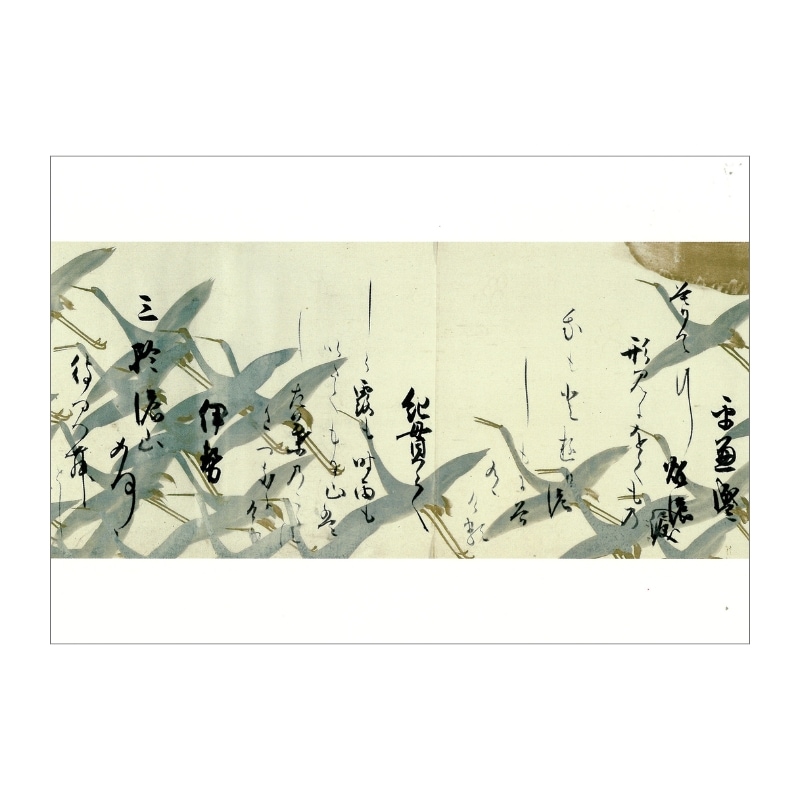 絵はがきセット〈重文 鶴下絵三十六歌仙和歌巻〉書：本阿弥光悦 画