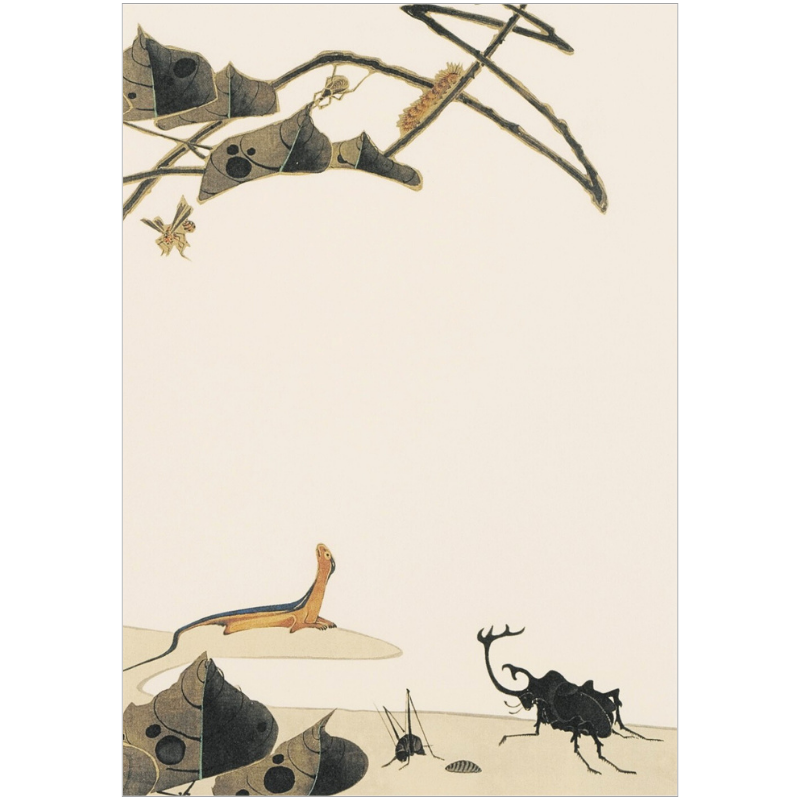 絵はがきセット〈重文 菜蟲譜(さいちゅうふ)〉伊藤若冲(8枚組