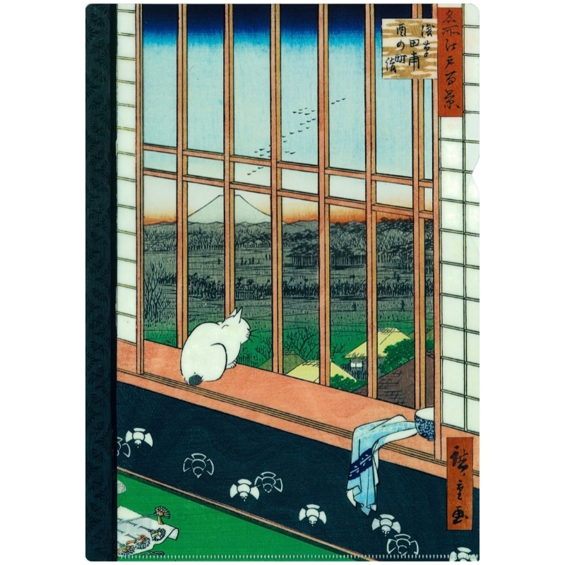 7/10発売】再生PP A4クリアファイル〈名所江戸百景・浅草田甫 酉の町詣