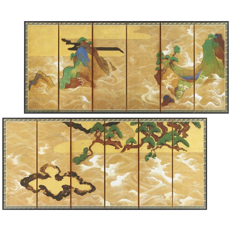 縮小屏風 〈松島図〉 俵屋宗達京都便利堂オンラインショップ