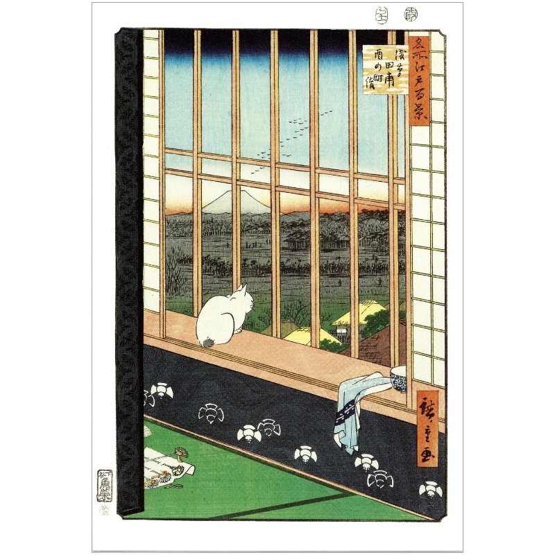 絵はがき〈名所江戸百景 浅草田甫酉の町詣〉歌川広重 TB-093京都便利堂