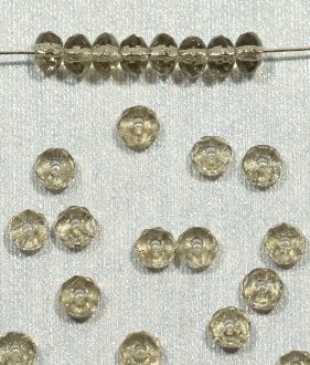 【アウトレット】チェコビーズ FP ドーナツ 3×5mm ブラックダイヤ ファイアポリッシュ変形 アクセサリー ハンドメイド 手芸 パーツ ビーズ ガラス ガラスビーズ|ファイアポリッシュ変形|チェコ