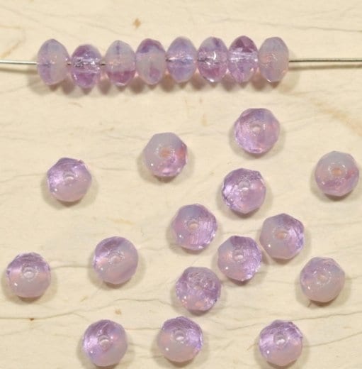 【アウトレット】チェコビーズ FP ドーナツ 3×5mm マーブルタンザナイト ファイアポリッシュ変形 アクセサリー ハンドメイド 手芸 パーツ ビーズ ガラス ガラスビーズ|ファイアポリッシュ変形|