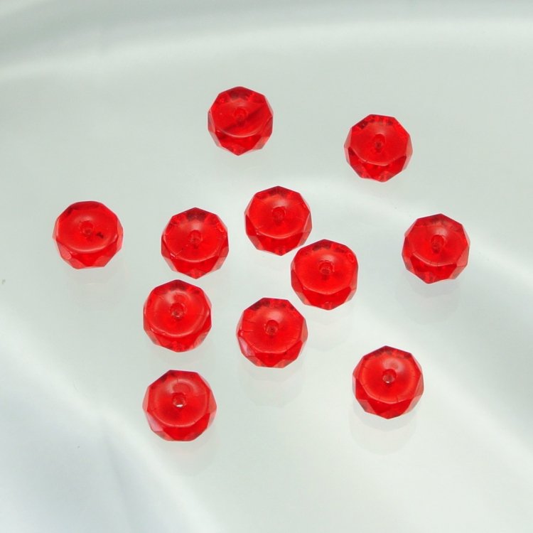 【アウトレット】チェコビーズ FP スペイサー3/ 6mm シャムルビー ファイアポリッシュ変形 スペイサー アクセサリー ハンドメイド パーツ 手芸|ファイアポリッシュ変形|チェコビーズ