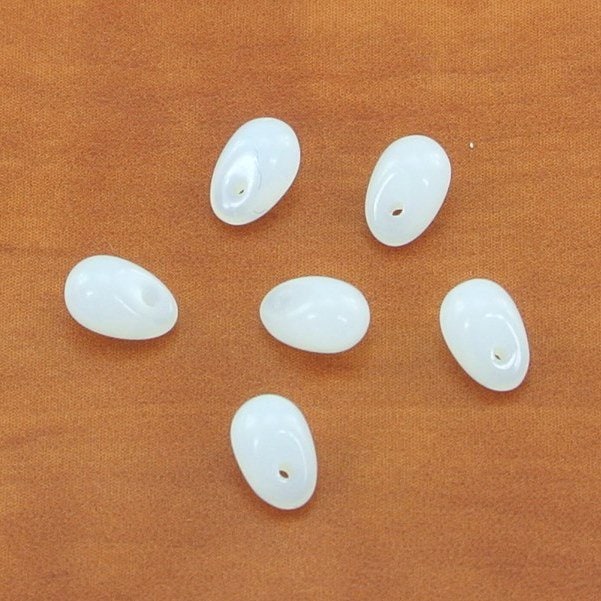 チェコビーズ PBドロップ4/ 6mm アラバスター プレストビーズ ガラス ビーズ アクセサリー ハンドメイド パーツ 手芸|プレストビーズ変形|チェコビーズ