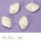 �������ӡ��� �ĥ����� �ۥ磻�ȥ��ͥ��� 19��13mm 6�� �ץ쥹�ȥӡ��� �ϥ�ɥᥤ�� ��� ���� �ԥ��� �ͥå��쥹 ������ ���饹 �ӡ��� �ѡ��� ���饹�ӡ��� ���������꡼