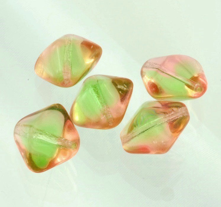 【アウトレット】チェコビーズ スペアポイント15/15mm ピンクライトプレスト ビーズ アクセサリー ハンドメイド パーツ 手芸|プレストビーズ変形|チェコビーズ