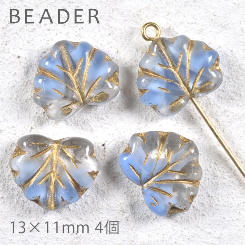 チェコビーズのチャーム　ハンドメイドアクセサリーパーツ チェコビーズ×天然石のチャーム ハンドメイドアクセサリーパーツ