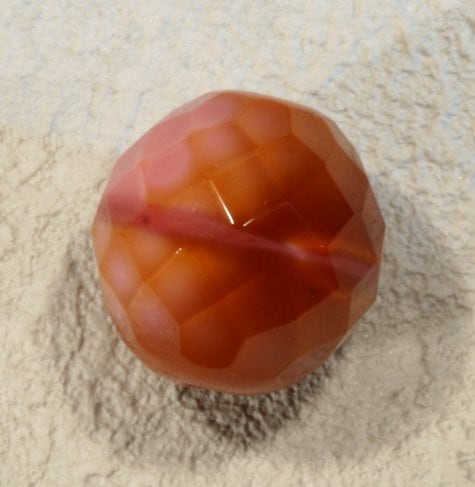 チェコビーズ FP ラウンド1 8mm ローストサーモンピンク ファイアポリッシュ ガラス ビーズ アクセサリー ハンドメイド パーツ 手芸|ファイアポリッシュラウンド|チェコビーズ