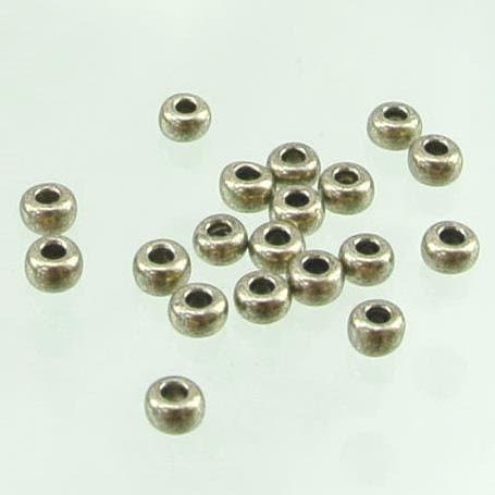チェコビーズ ロカイル11/0 メタリックグレー【シードビーズ/ロカイル/11/0（約2.1mm）】|シードビーズ|チェコビーズ
