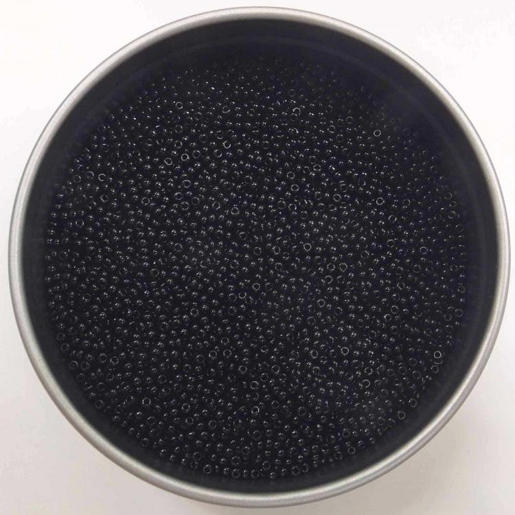 チェコビーズ ロカイル11/0 ブラック【シードビーズ/ロカイル/11/0（約2.1mm）】|シードビーズ|チェコビーズ