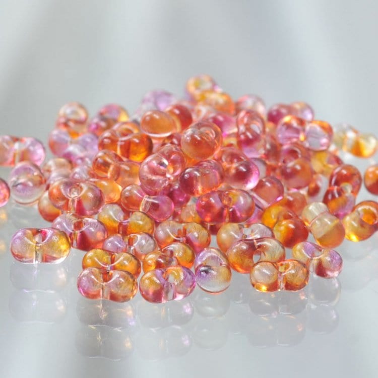 大人気 チェコビーズ ファルファーレ大 チリレッド【シードビーズ