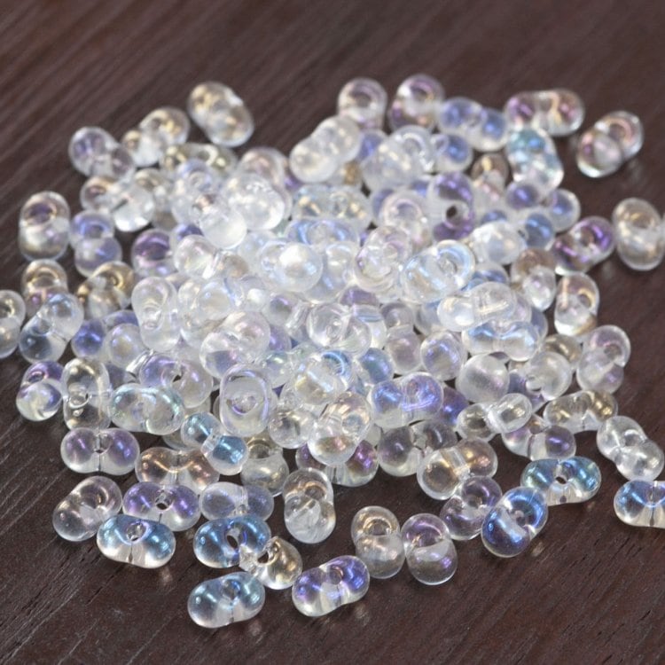 大人気 チェコビーズ ファルファーレ大 クリスタルレインボー【シード