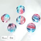 �������ӡ��� �ѥ�ץ��� �Хߥ塼�����᥸���� 8mm 8�� �ץ쥹�ȥӡ��� �ϥ�ɥᥤ�� ��� ���� �ԥ��� �ͥå��쥹 ������ ���饹 �ӡ��� �ѡ��� ���饹�ӡ��� ���������꡼