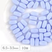 �������ӡ��� �ʥĥ� �����Х� ���ѥå��饤�ȥ֥롼 10�� 6.5��3.5mm  ��� �ϥ�ɥᥤ�� ���饹 �ӡ��� �ԥ��� ������ �ͥå��쥹 ���������꡼