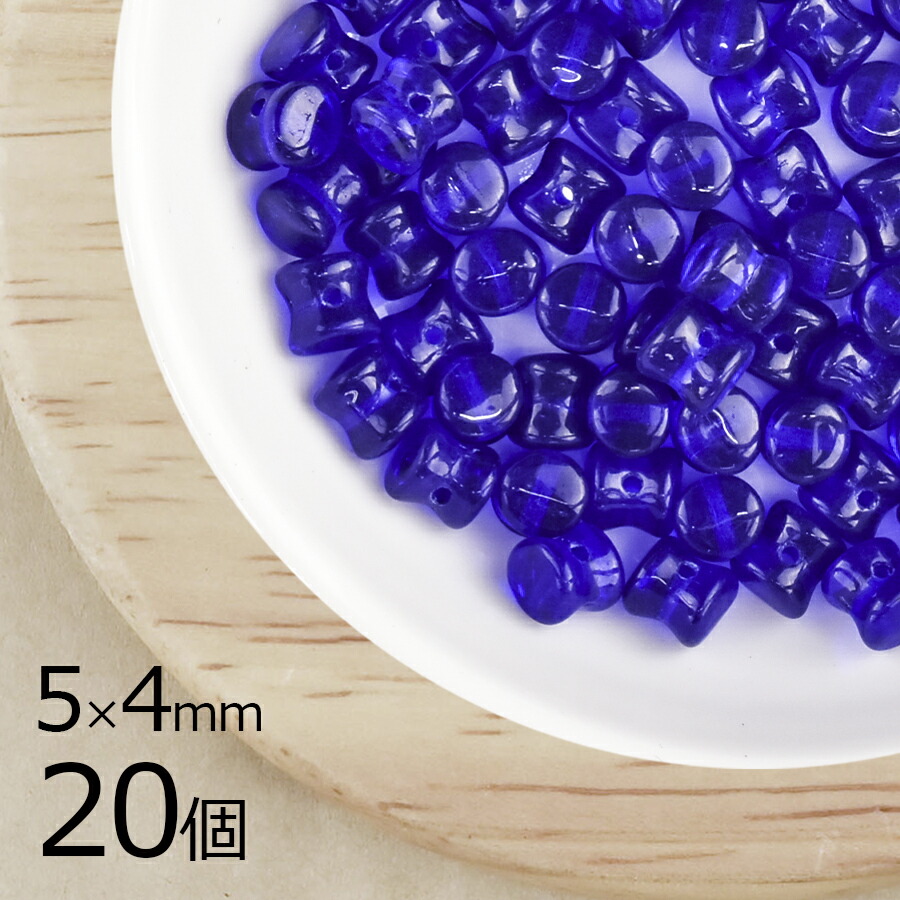大人気 【アウトレット】チェコビーズ ペレット ダークブルー 約5×4mm