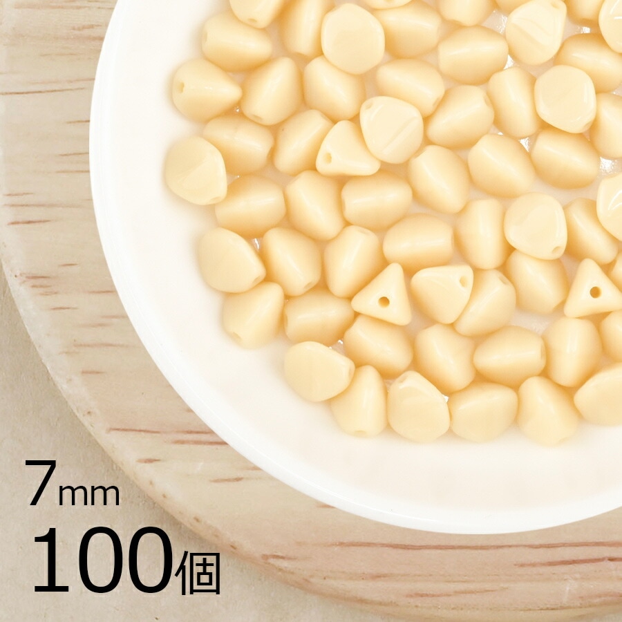 【アウトレット】【まとめ買い割引】【100個】 チェコビーズ ピンチ 約7mm ハンドメイド 手芸 材料 素材 手作り チェコガラス|プレストビーズ変形|チェコビーズ