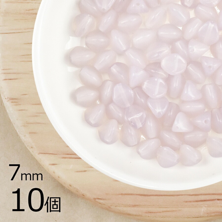 【10個】 チェコビーズ ピンチ 約7mm ハンドメイド 手芸 材料 ピアス ネックレス 素材 手作り チェコガラス|プレストビーズ変形|チェコビーズ