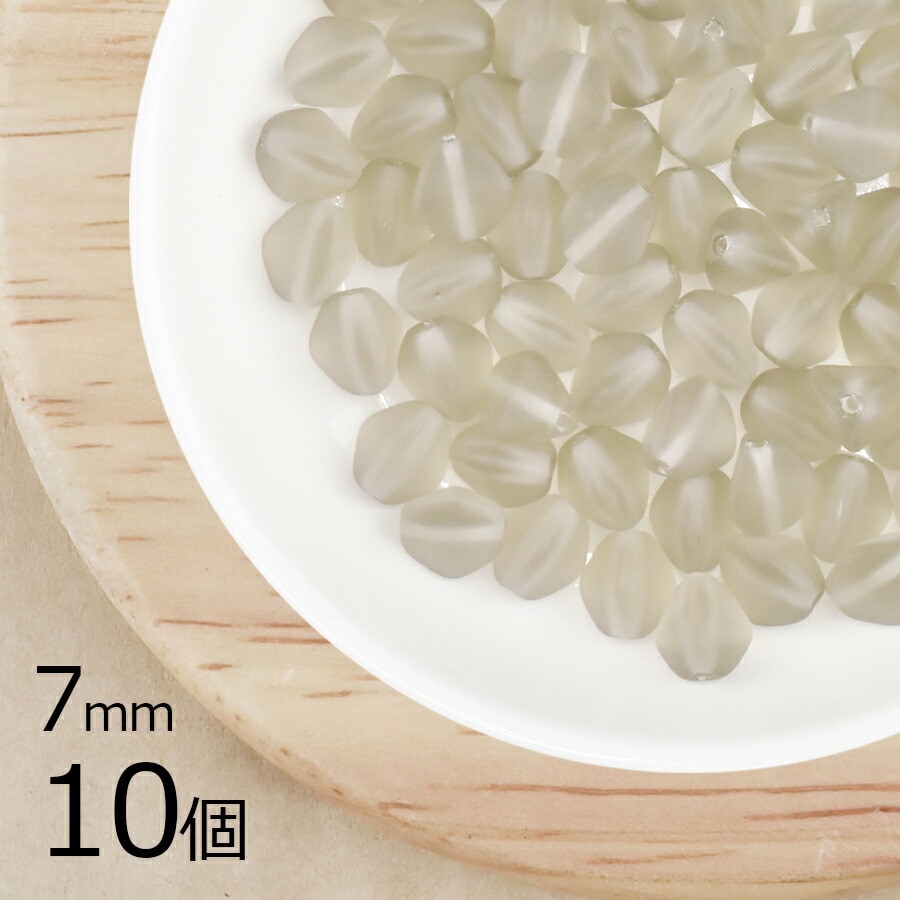 【10個】ピンチ 約7mm ハンドメイド 手芸 材料 ピアス ネックレス 素材 手作り チェコガラス|プレストビーズ変形|チェコビーズ