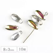 �������ӡ��� ������ ���ꥹ����ߥ���С�AB ��8��3mm 10�� Ʃ�� ���ꥢ �ϥ�ɥᥤ�� ��� ���� �ԥ��� �ͥå��쥹 ���������饹 �ӡ��� �ѡ��� ���饹�ӡ��� ���������꡼