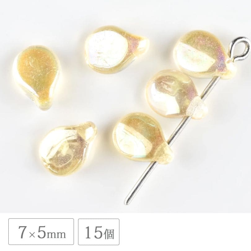 �������ӡ��� �ԥå� ���ꥹ����AB  7��5mm 15�� �ץ쥹�� Ʃ�� ���ꥢ �ϥ�ɥᥤ�� ��� ���� �ԥ��� �ͥå��쥹 ���������饹 �ӡ��� �ѡ��� ���饹�ӡ��� ���������꡼