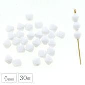 �ڴ��ָ���SALE�ۥ������ӡ��� �ѷ� 6��6mm 30�� �������� �����Х� �Х������� �� ���硼���ۥ磻�� �ӡ��� ���饹 ��� �ϥ�ɥᥤ�� �ѡ��� ���������꡼