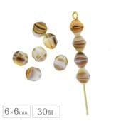 �ڴ��ָ���SALE�ۥ������ӡ��� �������� �����Х� 6��6mm 30�� �Х������� �֥饦�� ����� �㿧 �֥饦��ߥ���󥸥ޡ��֥�ӡ��� ���饹�ӡ��� �ѡ���