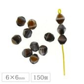 �ڴ��ָ���SALE�ۥ������ӡ��� �������� �����Х� 6��6mm 150�� �Х������� �֥饦�� �㿧�֥饦��ޡ��֥룳 �ӡ��� ���饹 ��� �ϥ�ɥᥤ�� ���������꡼ �ѡ���
