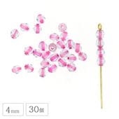 �ڴ��ָ���SALE�ۥ������ӡ��� �ѷ� 30�� 4mm ���ꥢ �ԥ� �ʥĥ᥯�ꥹ����ߥԥ󥯥饤�� ���饹 �ϥ�ɥᥤ�� �Ǻ� ��� ���� �ӡ��� �ѡ���  ���饹�ӡ��� ���������꡼