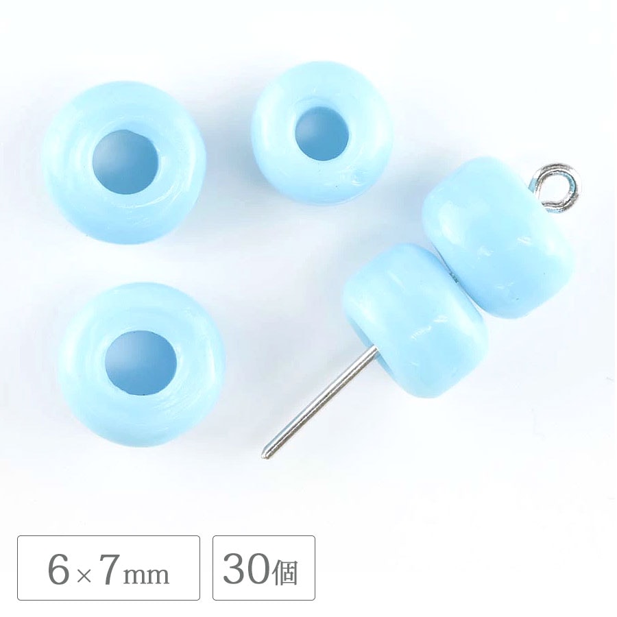 ����ɥӡ��� ��6mm��7mm 30�� ��� ���ڡ����饤�ȥ֥롼 ���饹�ӡ��� ���������꡼  �ӡ��� �ѡ��� �ϥ�ɥᥤ�� ��� ���� ���� �Ǻ�