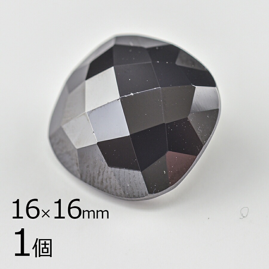 【キュービックジルコニア ルース クッションカット】【1個】【タンザナイト 青系 ブルー】【約16×16mm】無穴 パーツ アクセサリー ハンドメイド 手芸 手作り 材料 素材|その他|ジルコニア