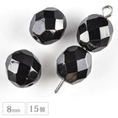 �������ӡ��� �ե������ݥ�å��� ��8mm 15�� �����å� ���� �֥�å� �ϥ�ɥᥤ�� ��� ���� �ԥ��� �ͥå��쥹 �ӡ��� �ѡ��� ���饹�ӡ��� ���������꡼