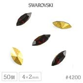 �ڤޤȤ��㤤����ۥ�����ե����� ���ꥹ���� #4200 ������ɥե����� �ޡ����� �����ͥå� ��4��2mm 50�� ������ơ��� SWAROVSKI �ϥ�ɥᥤ�� ��� ���� �ӡ��� �ѡ��� ���饹�ӡ��� ���������꡼