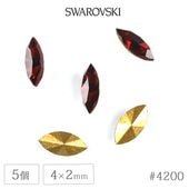 �ڥ����ȥ�åȡۥ�����ե����� ���ꥹ���� #4200 ������ɥե����� �ޡ����� ����� ��4��2mm 5�� ������ơ��� SWAROVSKI �ϥ�ɥᥤ�� ��� ���� �ӡ��� �ѡ��� ���饹�ӡ��� ���������꡼