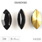 �ڥ����ȥ�åȡۥ�����ե����� ���ꥹ���� #4200 �ޡ����� ������ɥե����� �����å� ��8��4mm 3�� ������ơ��� SWAROVSKI �ϥ�ɥᥤ�� ��� ���� �ӡ��� �ѡ��� ���饹�ӡ��� ���������꡼