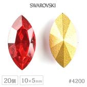 �ڤޤȤ��㤤����ۥ�����ե����� ���ꥹ���� #4200 ������ɥե����� �ޡ����� �饤�ȥ���� ��10��5mm 20�� ������ơ��� SWAROVSKI �ϥ�ɥᥤ�� ��� ���� �ӡ��� �ѡ��� ���饹 ���������꡼