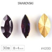 �ڤޤȤ��㤤����ۥ�����ե����� ���ꥹ���� #4200 �ޡ����� ������ɥե����� ���᥸���� ��8��4mm 30�� ������ơ��� SWAROVSKI �ϥ�ɥᥤ�� ��� ���� �ӡ��� �ѡ��� ���饹�ӡ��� ���������꡼
