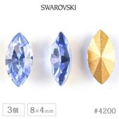 �ڥ����ȥ�åȡۥ�����ե����� ���ꥹ���� #4200 �ޡ����� ������ɥե����� �饤�ȥ��ե����� ��8��4mm 3�� ������ơ��� SWAROVSKI �ϥ�ɥᥤ�� ��� ���� �ӡ��� �ѡ��� ���饹�ӡ��� ���������꡼