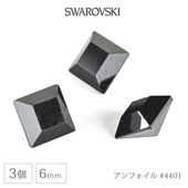 ������ե����� ���ꥹ���� #4401 ����ե����� �����å� ��6mm 3�� ������ơ��� SWAROVSKI �ϥ�ɥᥤ�� ��� ���� �ӡ��� �ѡ��� ���饹�ӡ��� ���������꡼