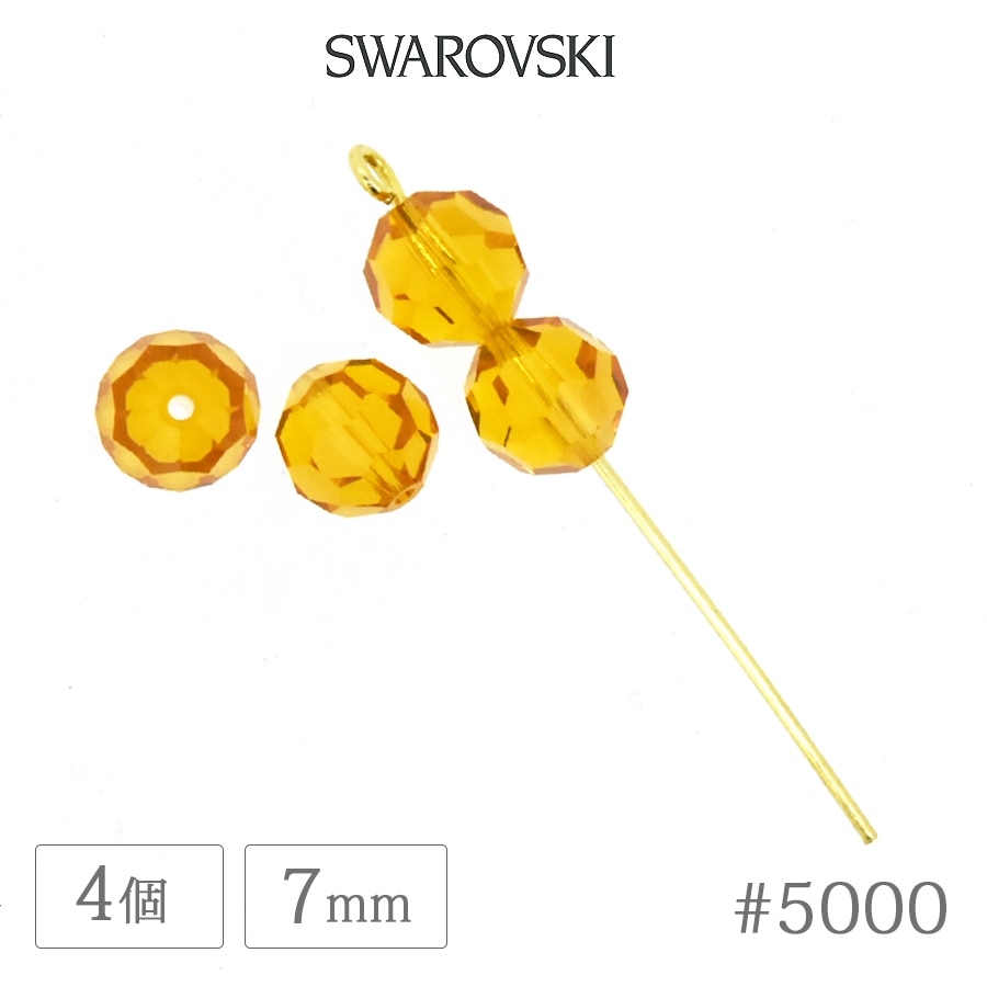 ������ե����� ���ꥹ���� #5000 �ȥѡ��� 7mm 4�� SWAROVSKI �饦��� �����䥫�å� ���饹 �ӡ��� �ǥ� �ͥ��� ��� �ϥ�ɥᥤ�� �ѡ��� �ӥ��塼