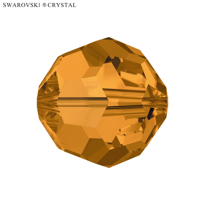SWAROVSKI #5000 スワロフスキー ラウンド 8mm トパーズ|新商品|アクセサリー